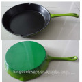 various color round cast iron frying pan/fry pan/skillet